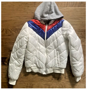 Y2K Hoody puffer jacket coat Outer Edge Youth medium unisex 90s